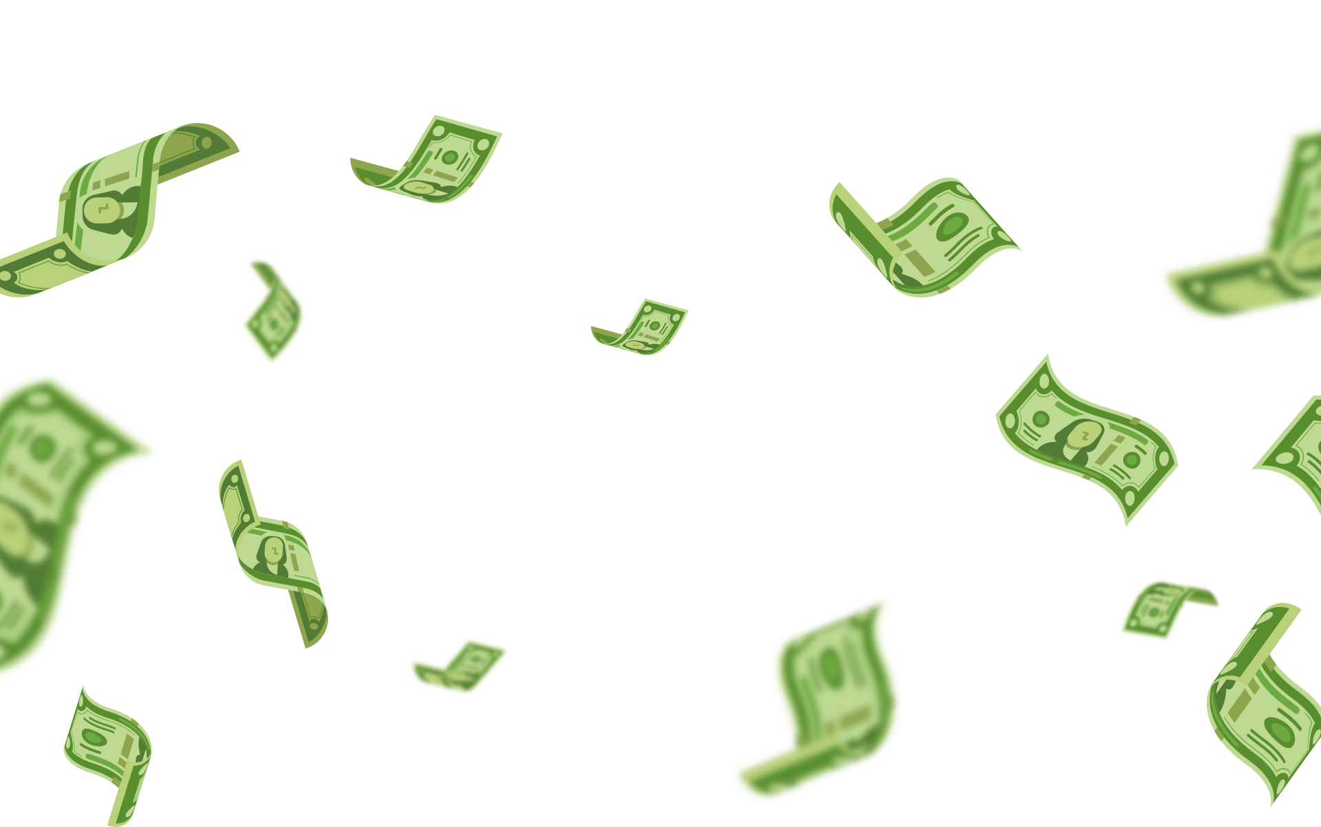 Refer a friend background with money notes